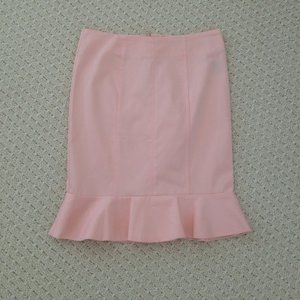 Arden B fitted skirt with ruffle hem 0/2